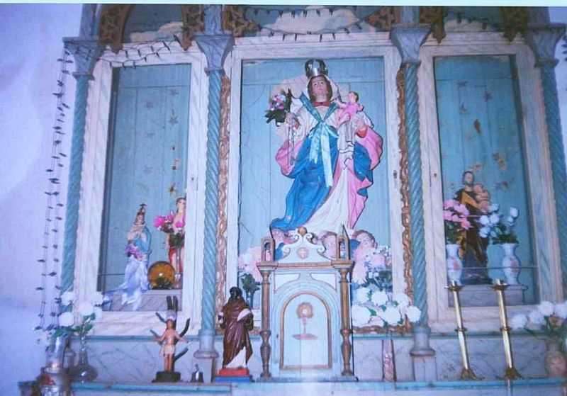 FRECHEIRAS DA LAMA-PI-ALTAR MOR DA IGREJA DE N.SRA.DO ROSRIO-FOTO:AILTON PONTE - FRECHEIRAS DA LAMA - PI