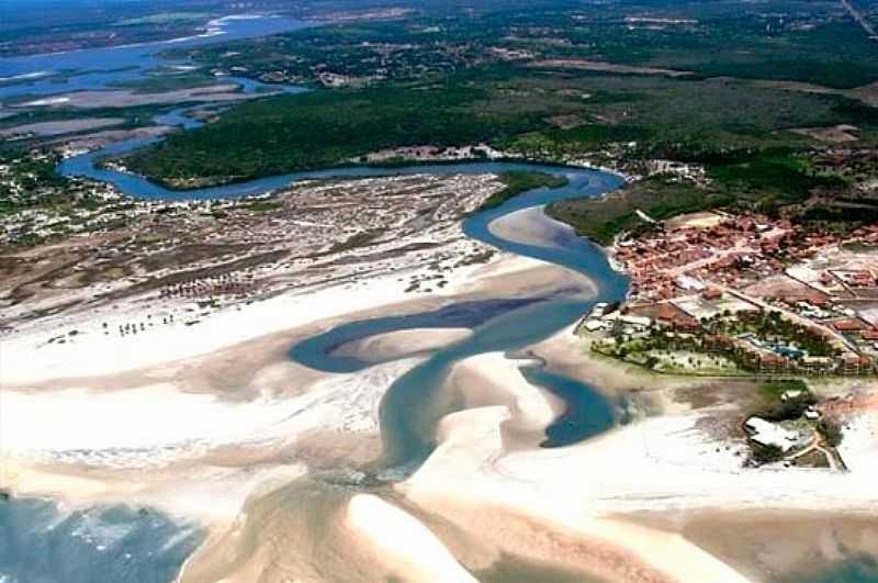 GUAS BELAS(PRAIA)-CE-VISTA AREA-FOTO:GNTUR.COM.BR/TURISMO - GUAS BELAS (PRAIA) - CE