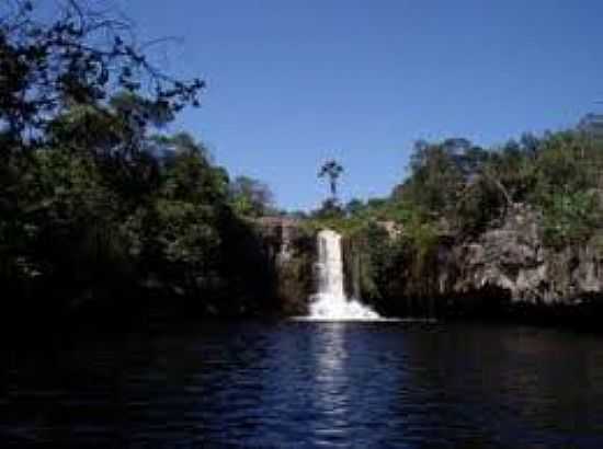 CACHOEIRA DE SO BENTO-FOTO:ECOVIAGEM. - SO JORGE - GO