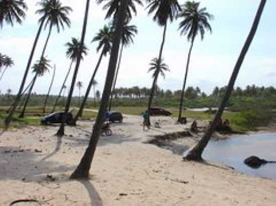 PRAIA DE MASSARANDUPI - REA PARA ESTACIONAMENTO-FOTO:SERNEIVA - PRAIA DE MASSARANDUPI - NATURALISTA - BA