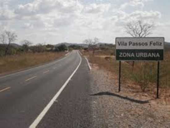 RODOVIA EM PASSOS FELIZ-CE-FOTO:OSMAR ALVES - PASSOS FELIZ - CE