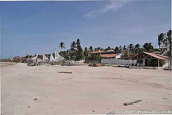 PRAIA DE URUA-CE-VISTA DO VILAREJO-FOTO:PRAIAS360 - PRAIA DE URUA - CE