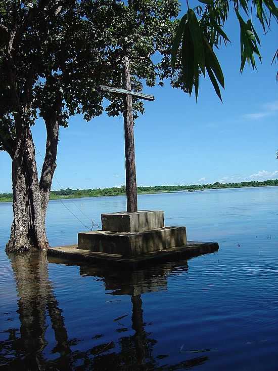 LUIZ ALVES-GO-PORTO-RIO ARAGUAIA NA CHEIA-FOTO:G.SALVE  - LUIZ ALVES - GO