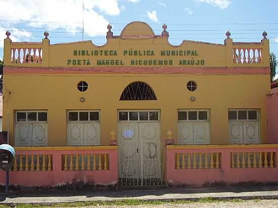 BIBLIOTECA PBLICA MUNICIPAL EM ACARA-CE-FOTO:ERASMOANDRADE - ACARA - CE