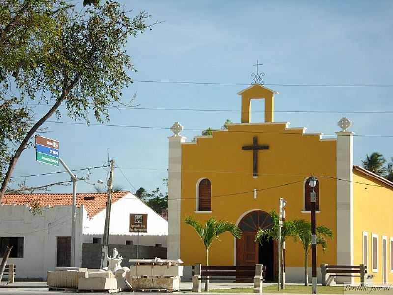 AMONTADA-CE-IGREJA DE N.SRA.DOS NAVEGANTES EM ICARA DE AMONTADA-FOTO:MEUCADERNODEVIAGEM. - AMONTADA - CE