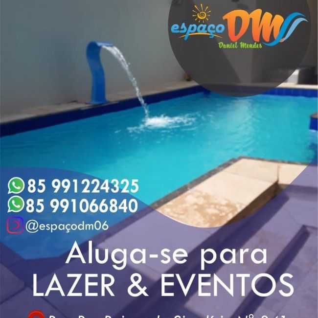 ESPAO DM- DANIEL MENDES, LAZER E EVENTOS RUA  RAIMUNDO SIMPLCIO 341 CONJUNTO  JOO PINTO FILHO-  85  991224325 /85 991066840, POR SANDRA MARIA MATOS CARNEIRO - APUIARS - CE