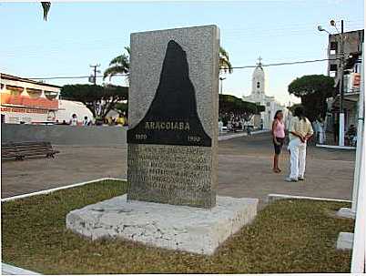 PLACA CENTENARIO - ARACOIABA CE, POR CARLOS BLEMAR SILVEIRA - ARACOIABA - CE