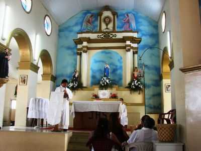 ALTAR DA MATRIZ DE ARACOIABA-CE, POR CARLOS BLEMAR SILVEIRA - ARACOIABA - CE