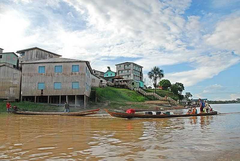 MARECHAL THAUMATURGO-AC-O RIO E A CIDADE-FOTO:JEZAFLU JESUS - MARECHAL THAUMATURGO - AC