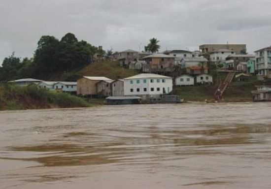 MARECHAL THAUMATURGO VISTA DO RIO JURU-FOTO:JEZAFLU=ACRE=BRASIL - MARECHAL THAUMATURGO - AC