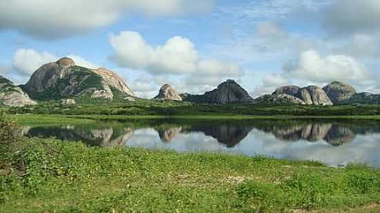 VISO DA BARRAGEM DO AUDE DE ENCANTADO-FOTO: FBIO EUGNIO - ENCANTADO - CE