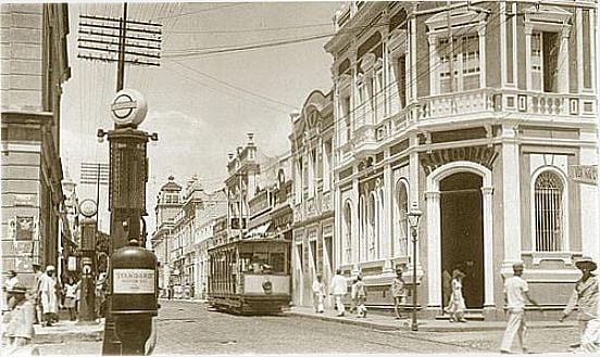 RUA FLORIANO PEIXOTO NOS ANOS 30 EM FORTALEZA-CE-FOTO:LEANDHM - FORTALEZA - CE