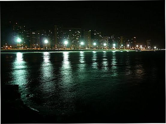 VISTA NOTURNA DA ORLA DE FORTALEZA-FOTO:PAULO TARGINO MOREIR - FORTALEZA - CE