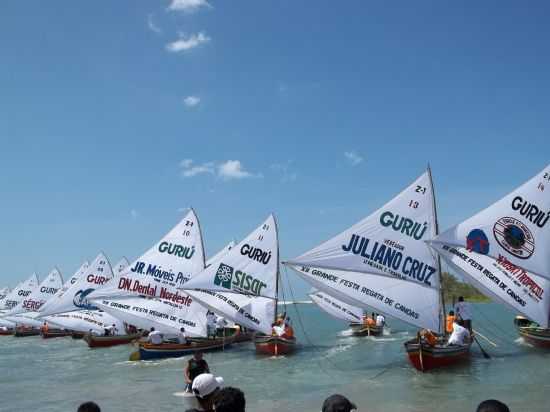 REGATA DE CANOAS DA PRAIA DE GURI-CE, POR GLEISON RODRIGUES DE SOUSA - GURI - CE