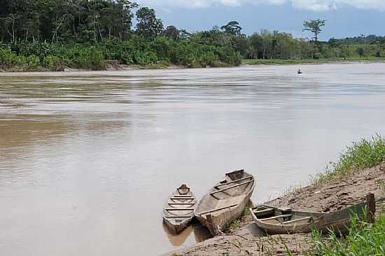 BARCOS E O RIO EM PORTO ACRE-FOTO:JEZAFLU=ACRE=BRASIL - PORTO ACRE - AC