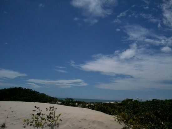 PRAIA DE MANGUE SECO, VISTA DAS DUNAS, POR ROZANGELA RODRIGUES - JIJOCA DE JERICOACOARA - CE