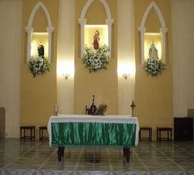 ALTAR DA MATRIZ-FOTO:PALESTINA DO CARIRI   - PALESTINA - CE