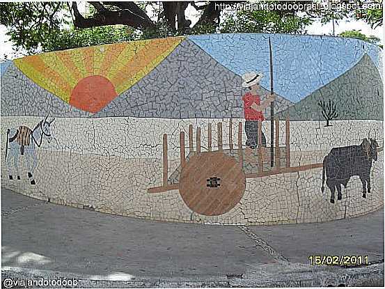 MURAL EM SANTANA DO IPANEMA-FOTO:SERGIO FALCETTI - SANTANA DO IPANEMA - AL