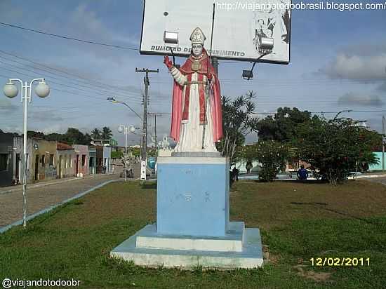 IMAGEM EM HOMENAGEM AO PADROEIRO EM SO BRS-FOTO:SERGIO FALCETTI - SO BRS - AL