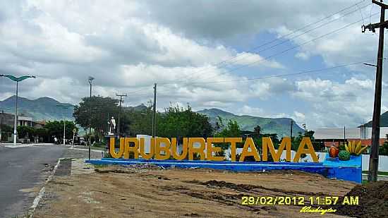 URUBURETAMA-CE-ENTRADA DA CIDADE-FOTO:WLUIZ - URUBURETAMA - CE