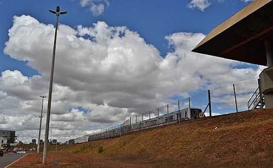 LINHA DO METR EM BRASILIA-DF-FOTO:AROLLDO COSTA OLIVEI - BRASLIA - DF
