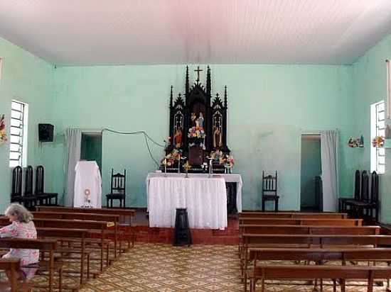 INTERIOR DA IGREJA DE SO JOS-FOTO:MANOEL JORGE RIBEIRO - SERRA DO SO JOS - AL