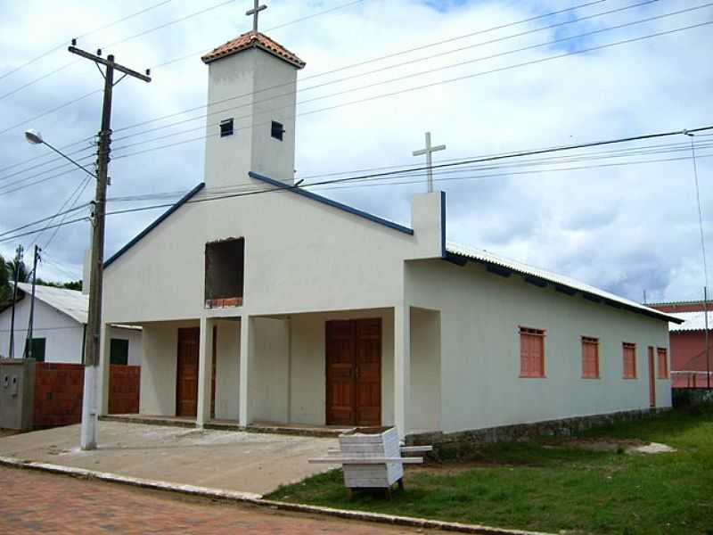 SANTA ROSA DO PURUS-AC-IGREJA MATRIZ-FOTO:WWW.SANTAROSADOPURUS. - SANTA ROSA - AC