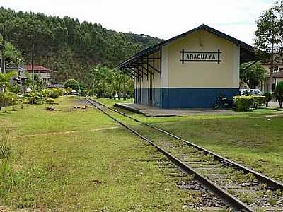 ESTAO FERROVIRIA ARAGUAYA EM ARAGUAIA, POR ARMIN-MIERTSCHINK. - ARAGUAIA - ES