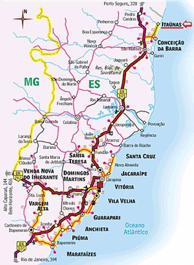 MAPA DE LOCALIZAO - JACARAIPE - ES