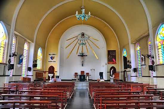 INTERIOR DA IGREJA DE SANTO ANTNIO DE PDUA EM RIO NOVO DO SUL-ES-FOTO:SGTRANGEL - RIO NOVO DO SUL - ES