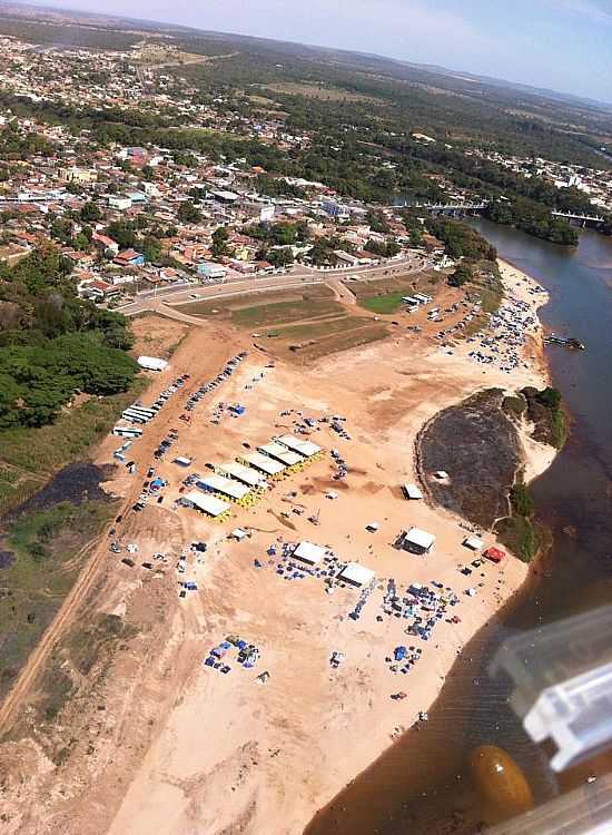 ARAGARAS-GO-VISTA AREA DA PRAIA-FOTO:GAL GOMES - ARAGARAS - GO