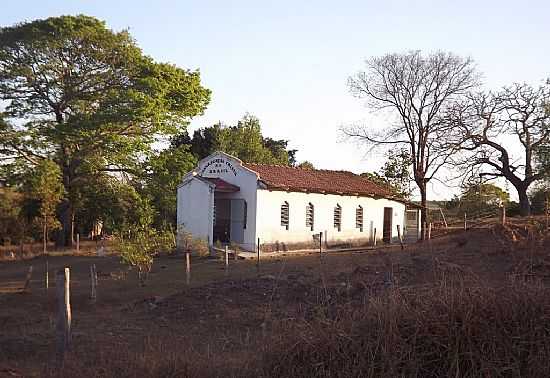 ARAGOINIA-GO-IGREJA DA CCB EM REA RURAL-FOTO:AROLLDO COSTA OLIVEI - ARAGOINIA - GO