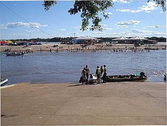 LAZER NO RIO ARAGUAIA EM BANDEIRANTES-GO-FOTO:BLOGBANDEIRANTES-GO - BANDEIRANTES - GO