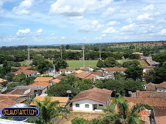 BELA VISTA DE GOIS-GO-VISTA DO ESTDIO GERALDO FELIPE E A CIDADE-FOTO:BELAVISTANET - BELA VISTA DE GOIS - GO