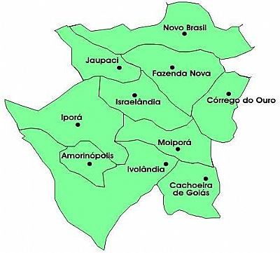 MAPA DE LOCALIZAO - CACHOEIRA DE GOIS - GO