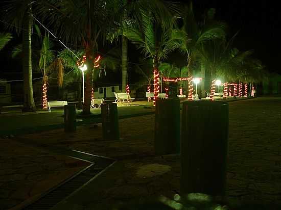 VISTA NOTURNA DA PRAA CENTRAL DE CACHOEIRA DE GOIS-GO-FOTO:RENATO_SLMB - CACHOEIRA DE GOIS - GO