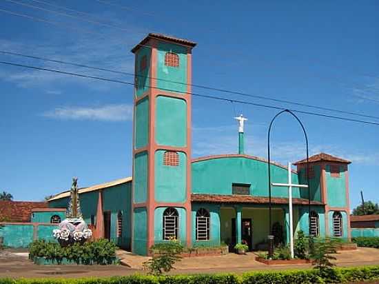 IGREJA DE N.SRA.APARECIDA EM CACHOEIRA DOURADA-GO-FOTO:OLINTOCRISTO - CACHOEIRA DOURADA - GO