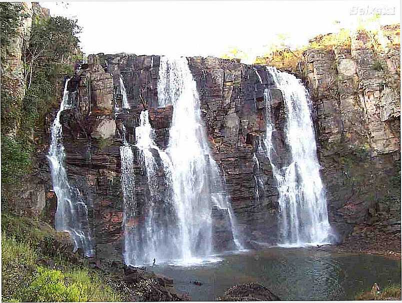 CORUMB DE GOIS-GO-CACHOEIRA SALTO DE CORUMB-FOTO:MOCHILEIRO.TUR.BR - CORUMB DE GOIS - GO