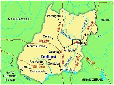 MAPA DE LOCALIZAO - INDIARA - GO