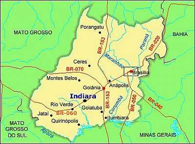 MAPA DE LOCALIZAO - INDIARA - GO