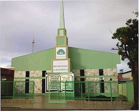 TEMPLO DA IGREJA PRESBITERIANA DE ITAPURANGA, POR HLIO DA SILVA FONSECA - ITAPURANGA - GO