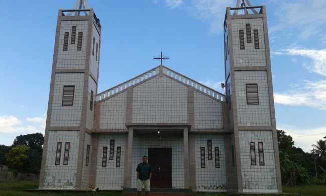 IGREJA NOSSA SENHORA DE BELM EM FREGUESIA DO ANDIR, POR MARIA LUCIANA RIBEIRO - FREGUESIA DO ANDIR - AM