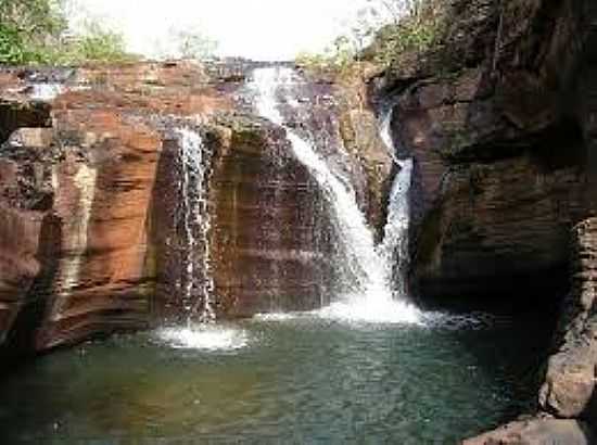 PADRE BERNARDO-GO-CACHOEIRA DA PORTEIRA-FOTO:WWW.PINTEREST.COM  - PADRE BERNARDO - GO