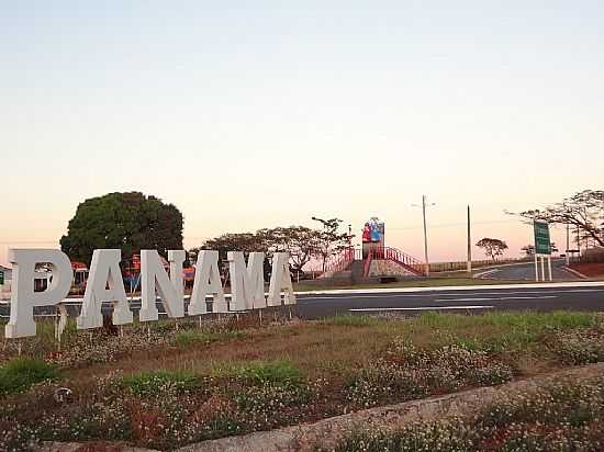 PANAM-GO-TREVO DE ACESSO DA CIDADE-FOTO:PE. EDINISIO PEREIRA - PANAM - GO