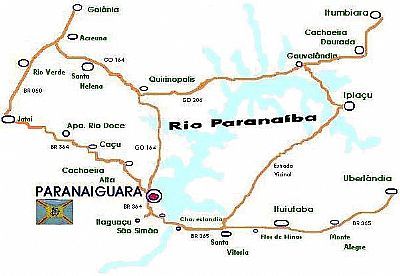 MAPA DE LOCALIZAO - PARANAIGUARA - GO