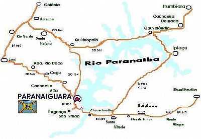 MAPA DE LOCALIZAO - PARANAIGUARA - GO