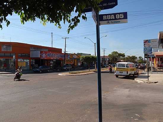 PORANGATU-GO-AVENIDA FEDERAL NO CENTRO-FOTO:RIOPRETO - PORANGATU - GO