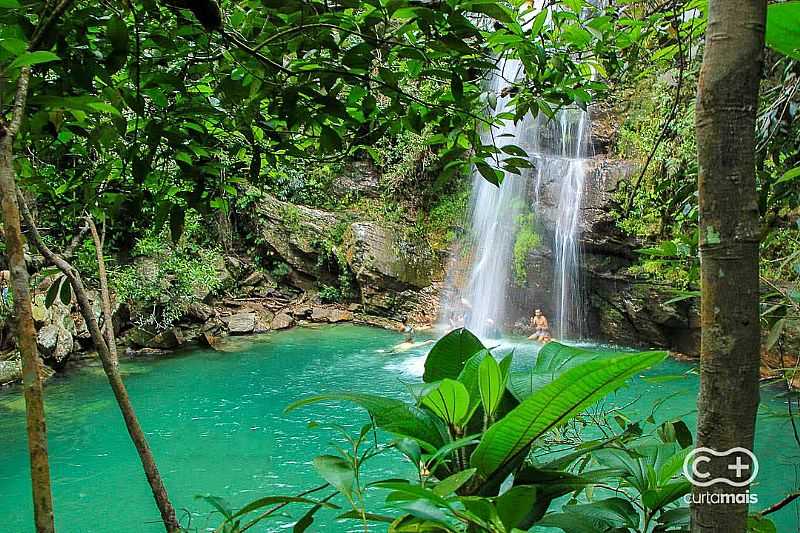 CACHOEIRA SANTA BRBARA, A MAIS BELA DO ESTADO DE GOIS! - SANTA BRBARA DE GOIS - GO