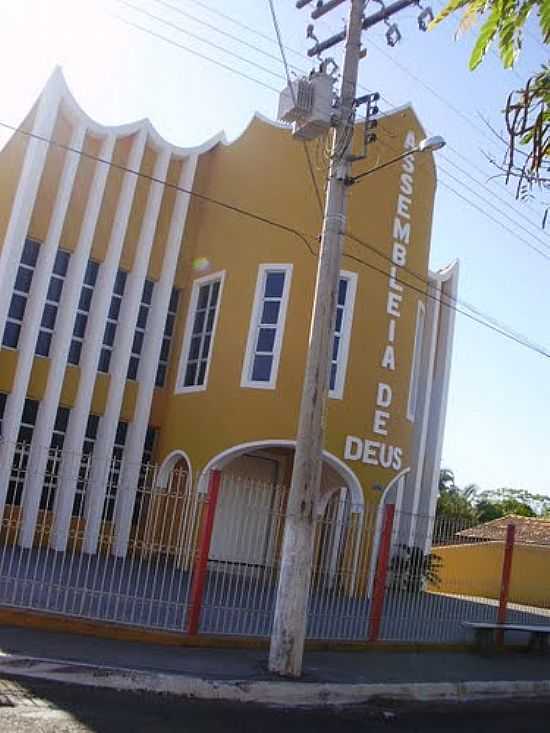 IGREJA EVANGLICA ASSEMBLIA DE DEUS-FOTO:BANTAREZ  - SANTA F DE GOIS - GO