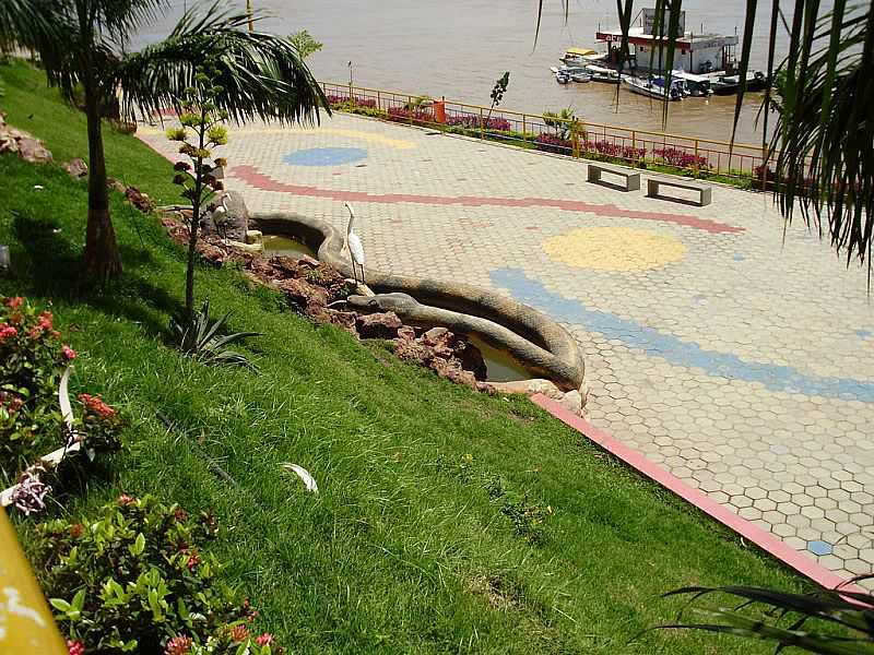 ITACOATIARA-AM-SUCURI CONTORNANDO O LAGO NA ORLA-FOTO:FRANK CHAVES - ITACOATIARA - AM